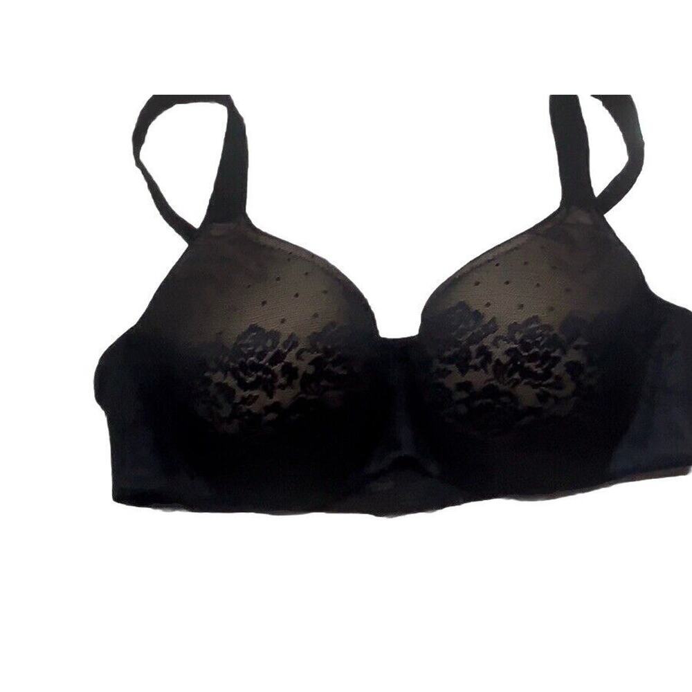 Soma Stunning Support Balconet Navy Full Coverage Rose 4 Hook Bra 36D